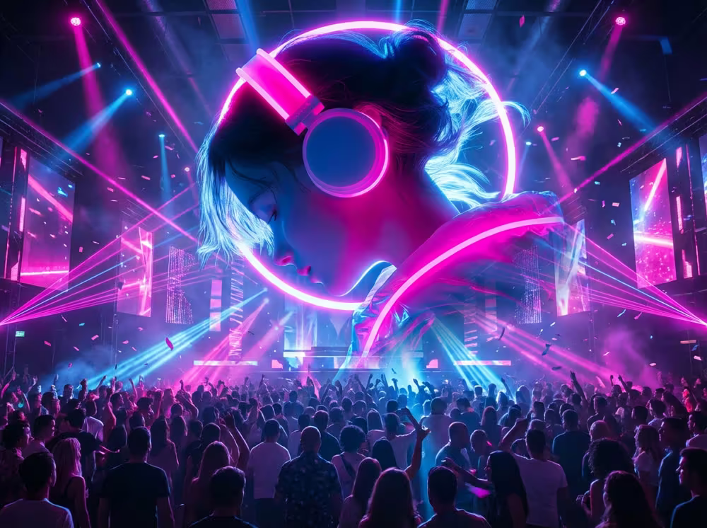 A DJ performing at a Toronto event produced by the founders of ToAi Media