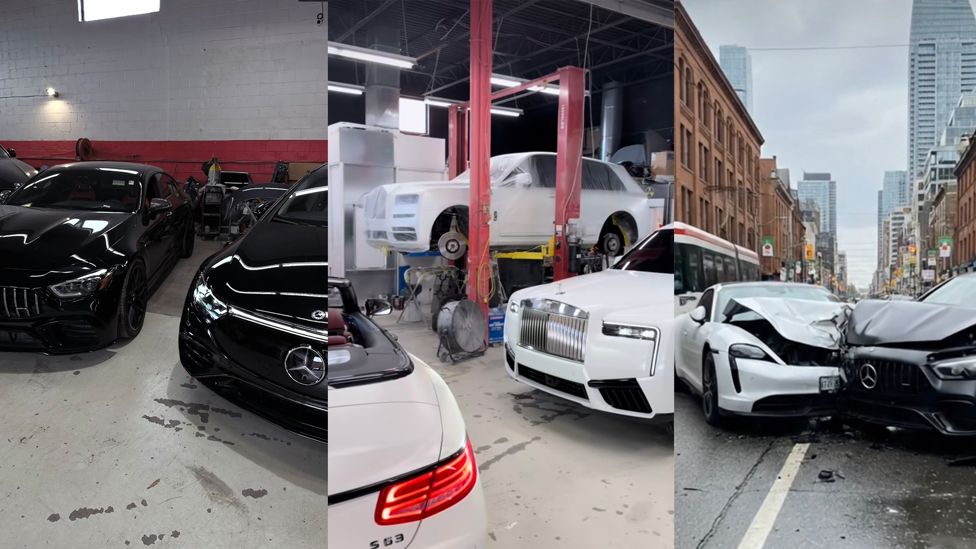 Brand board designed for the Toronto auto body shop