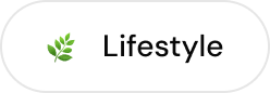 Genre Type: White rounded rectangular button with a green leaf icon and the word 'Lifestyle'.