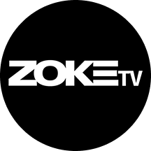 Youtube Creator: ZOKE TV logo in white text on a black background.