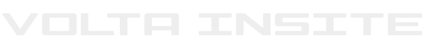 Volta Insite brand name in bold stylised uppercase font on black background.