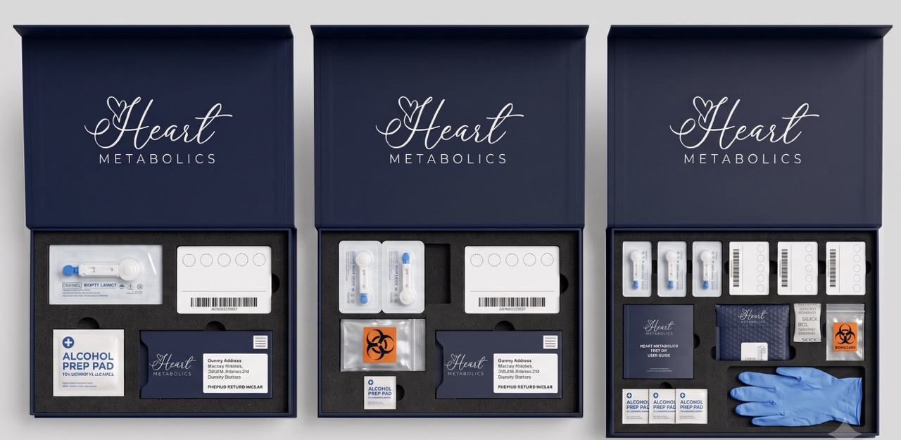 All three Heart Metabolics test panels