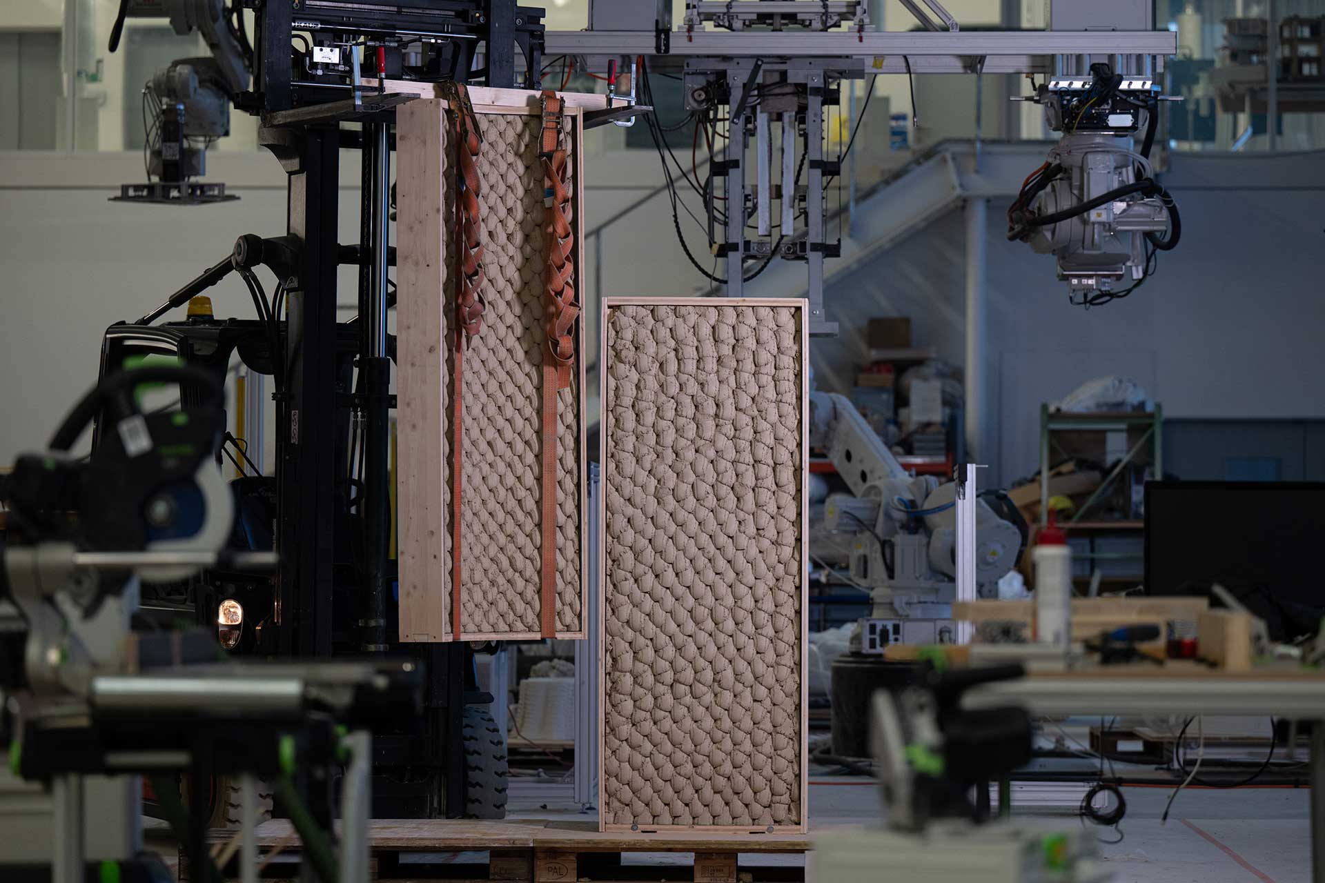 Satellite in orbit against sky.