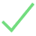 Green check mark symbol indicating confirmation or approval.