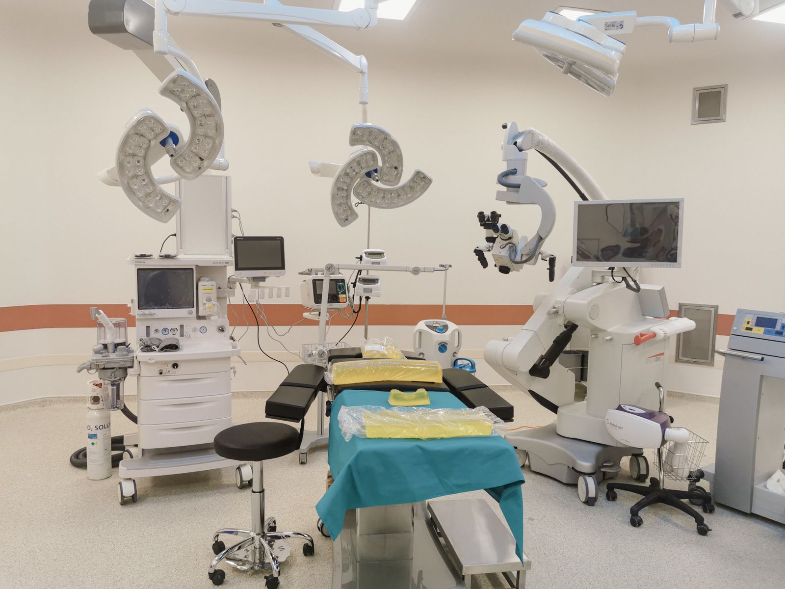 Modern ophthalmic operating room prepared for eye surgery