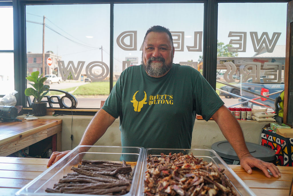Brett Petzer of Brett's Biltong