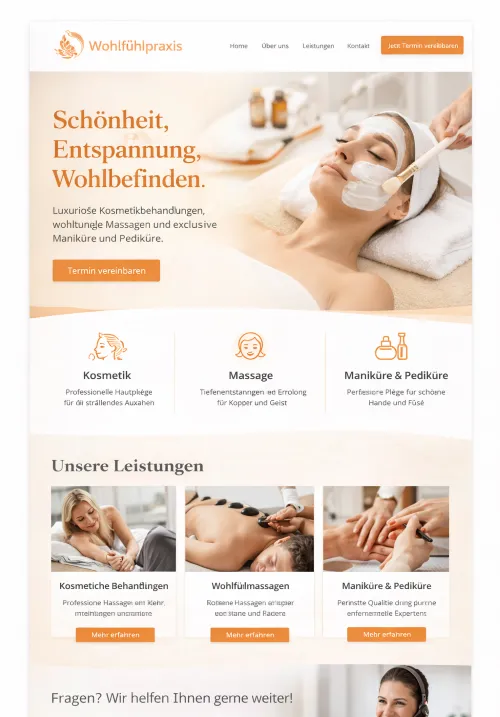 A picture tht shows an example of an Website Massage