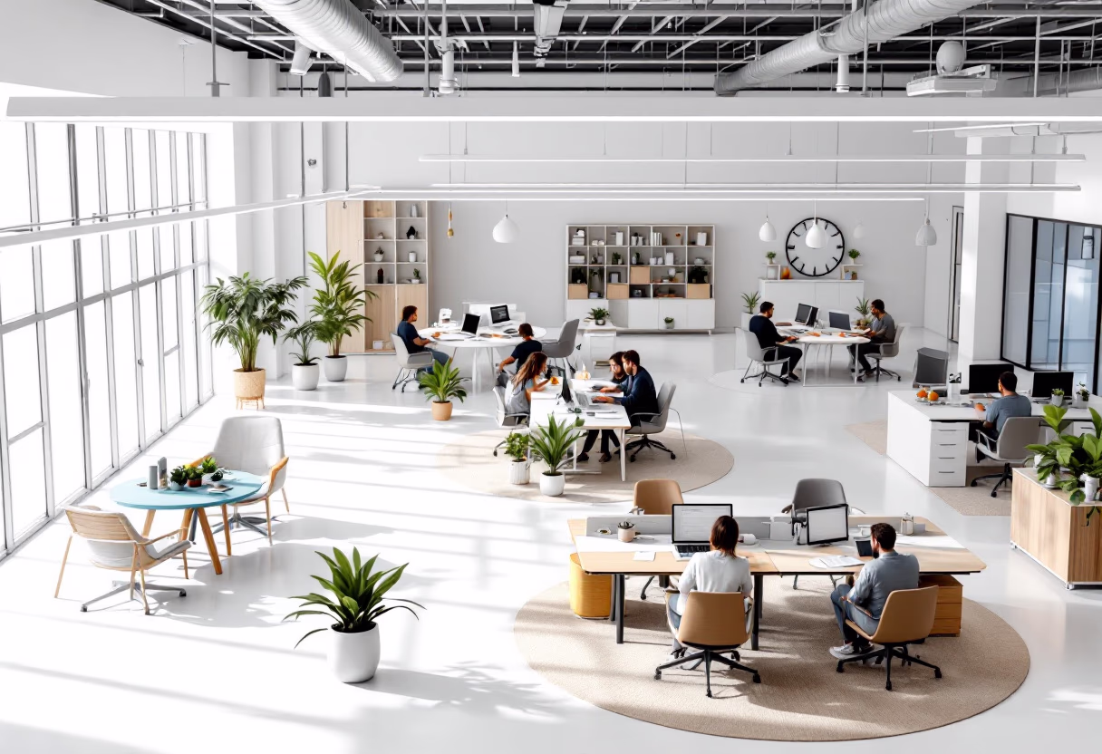 [background image] image of busy office environment (for an hr tech)