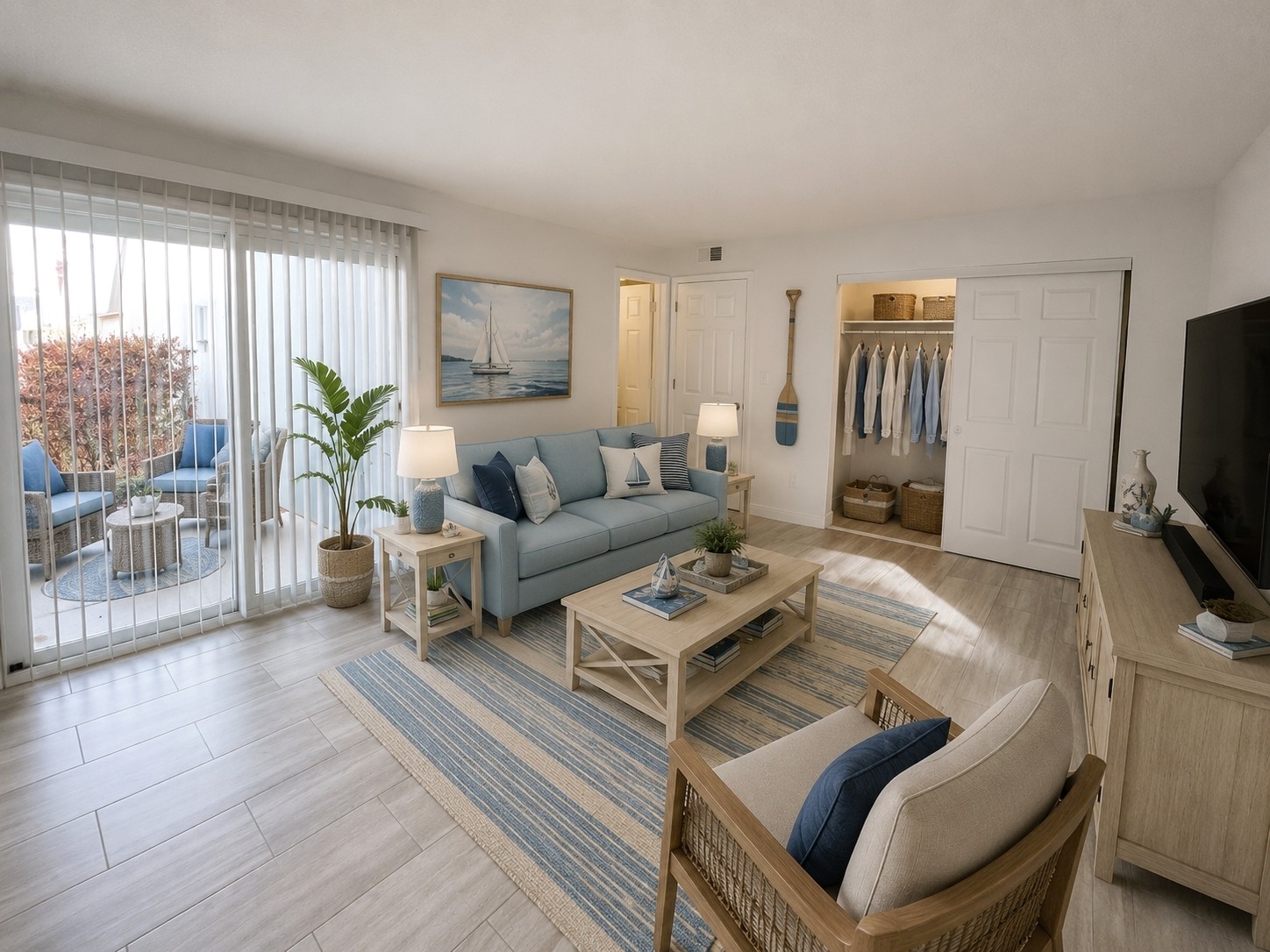 Living room with decor