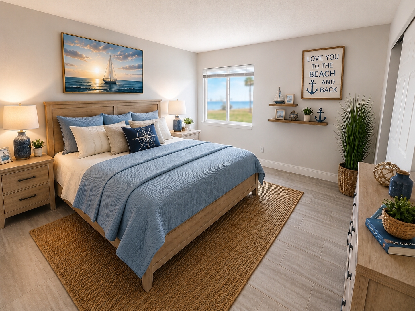Bedroom with decor