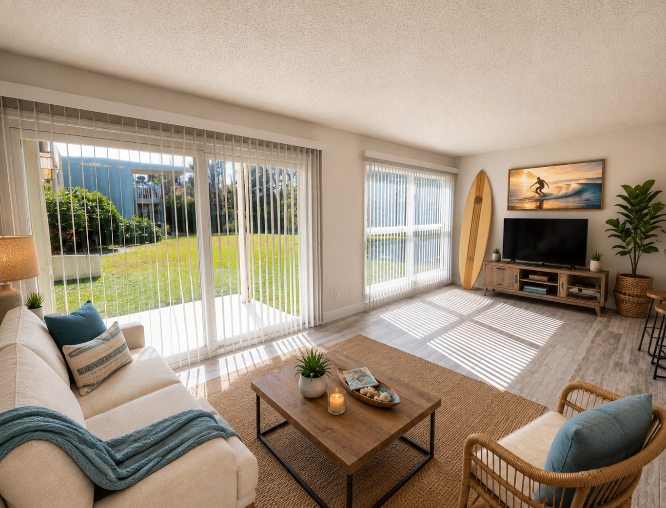 Living room with decors