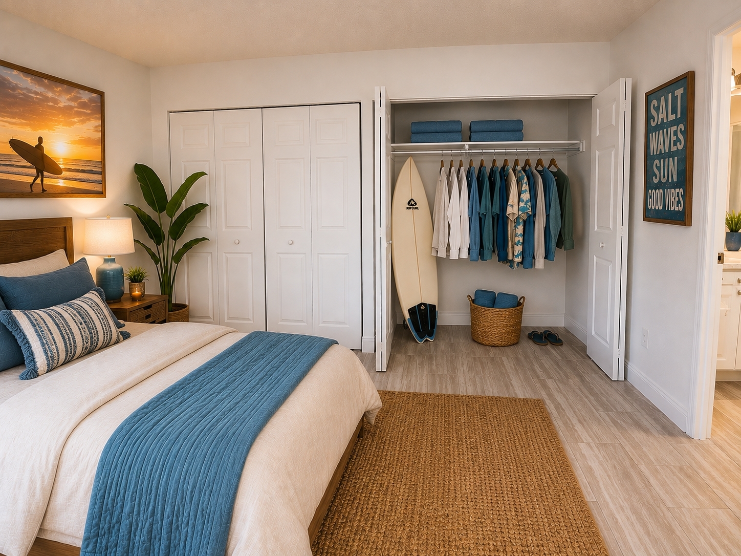 Bedroom with decor