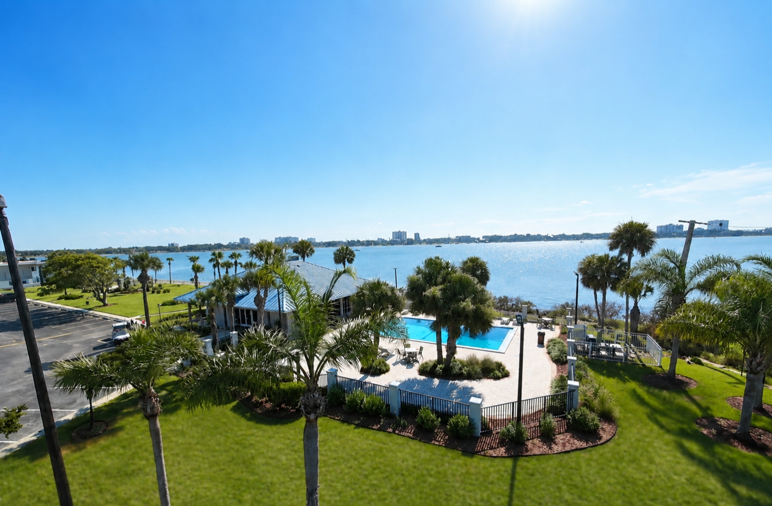 Exterior of property with water view
