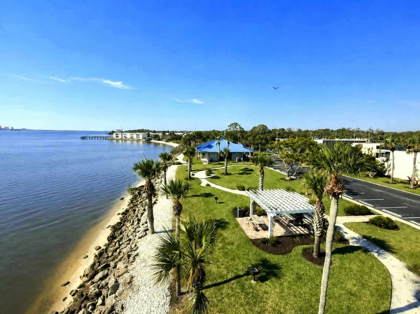 Exterior of property with water view