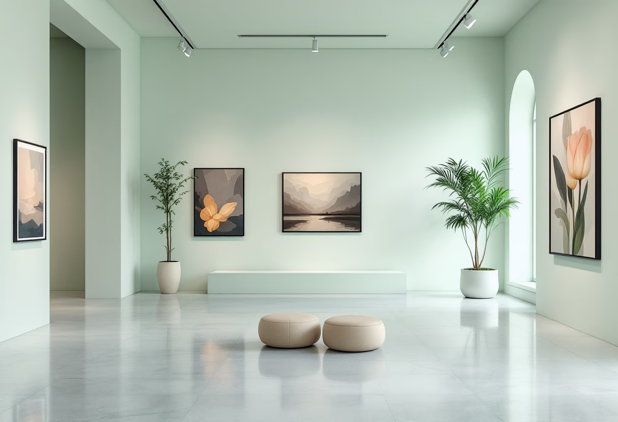 [background image] image of gallery interior (for an art gallery)
