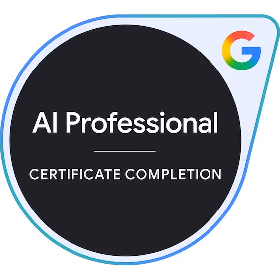 Google AI Professional Certificate