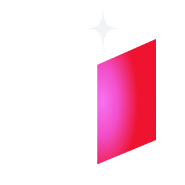 Stylized open book with one white page and one red glowing page with a shining star above.