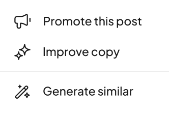 Post topic and mood selection interface
