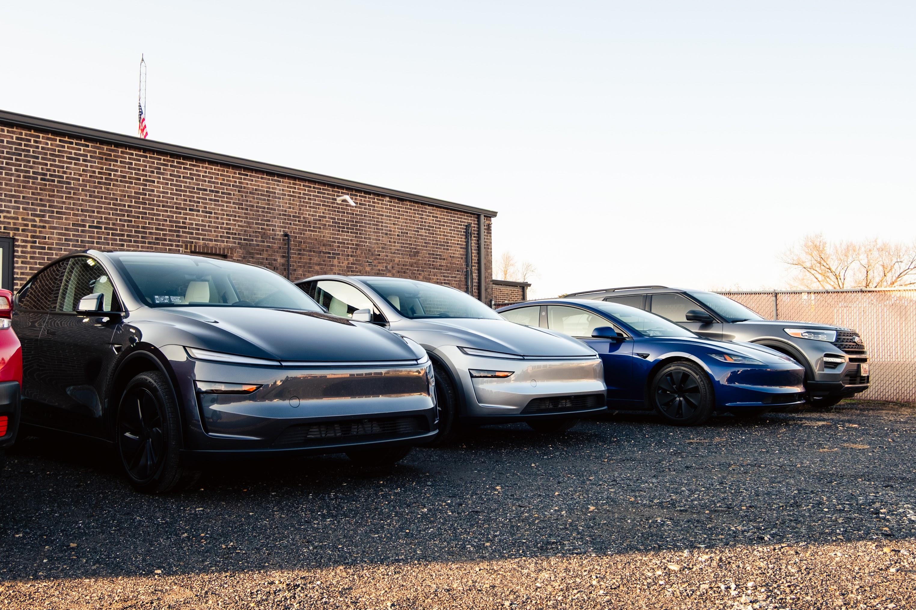 Tesla fleet at Dynamite Details Delaware approved Tesla vendor detailing location