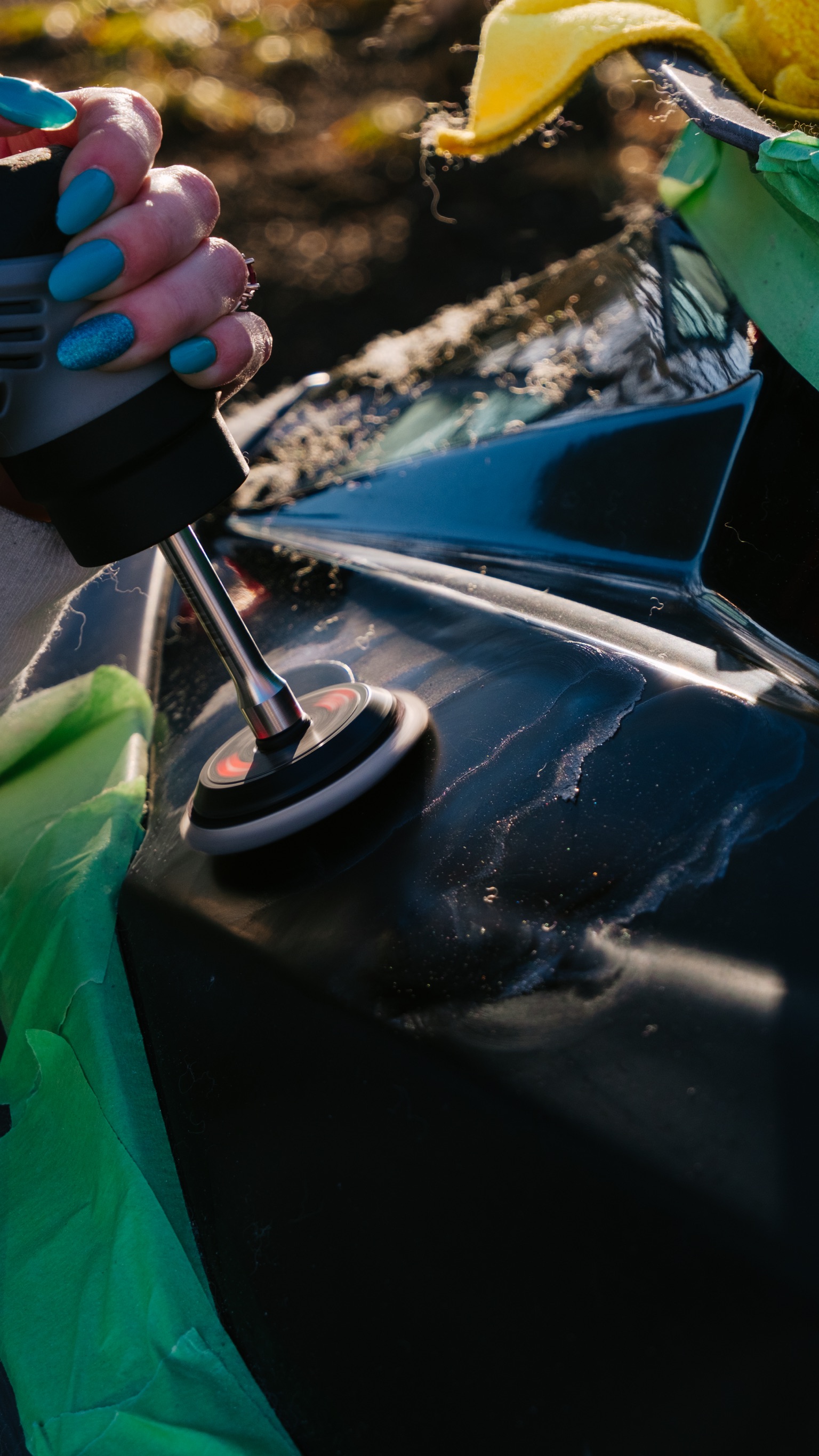 Revivify self-healing coating application on vehicle surface at Delaware studio