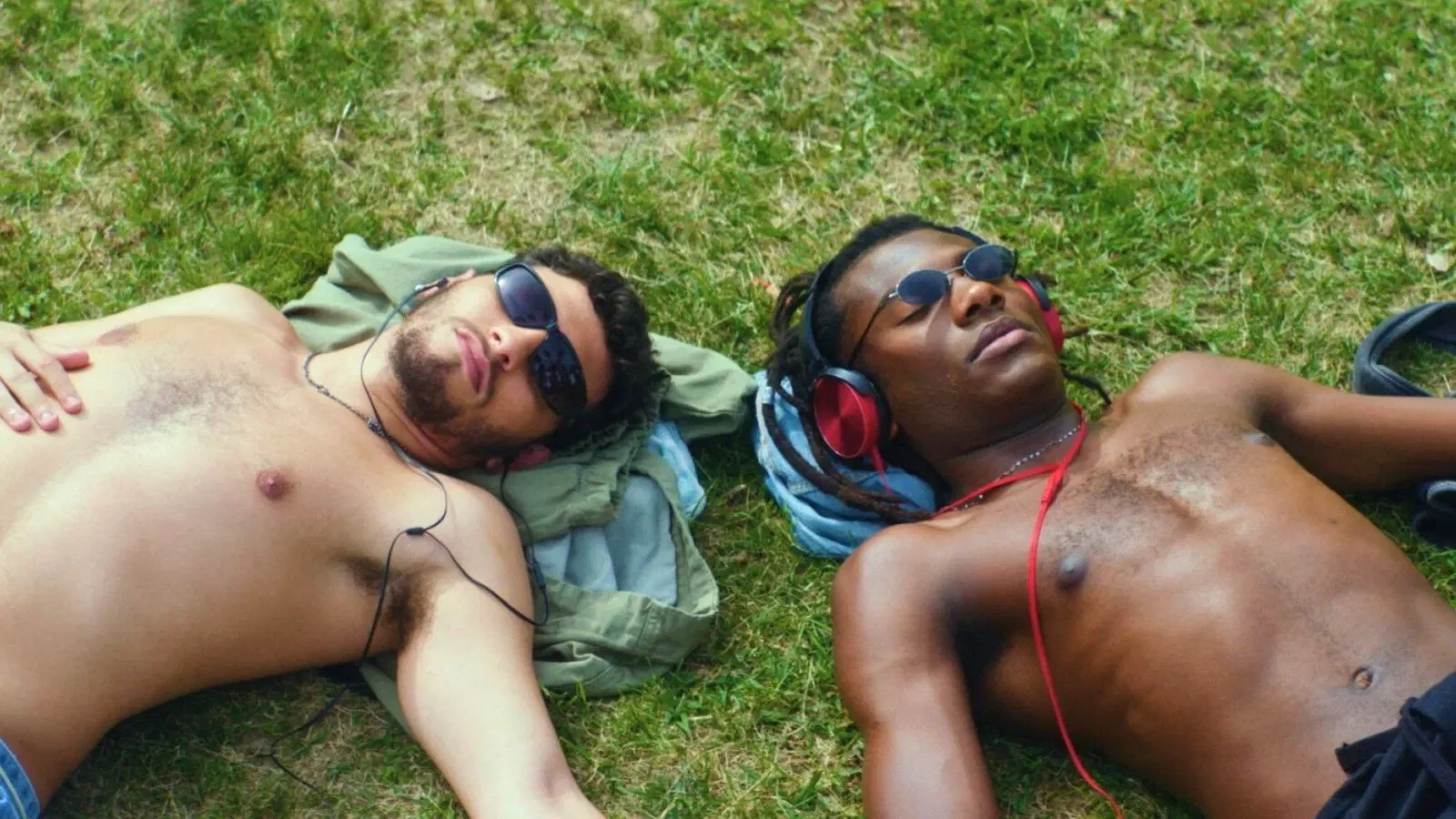 Night Stage movie still of two men relaxing outdoors