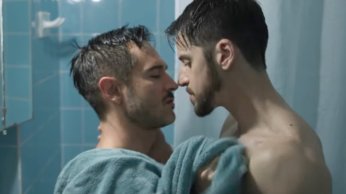 Since The Last Time We Met movie still of two men about to kiss