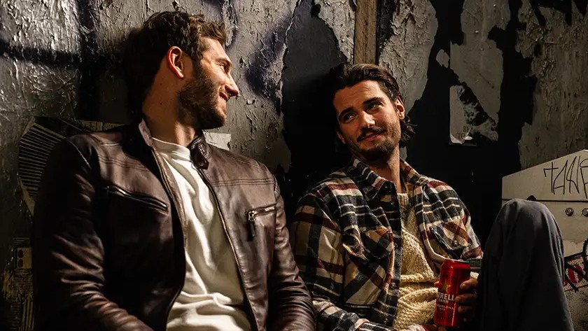 Scene from A Night Like This, the award-winning gay romance starring Alexander Lincoln.
