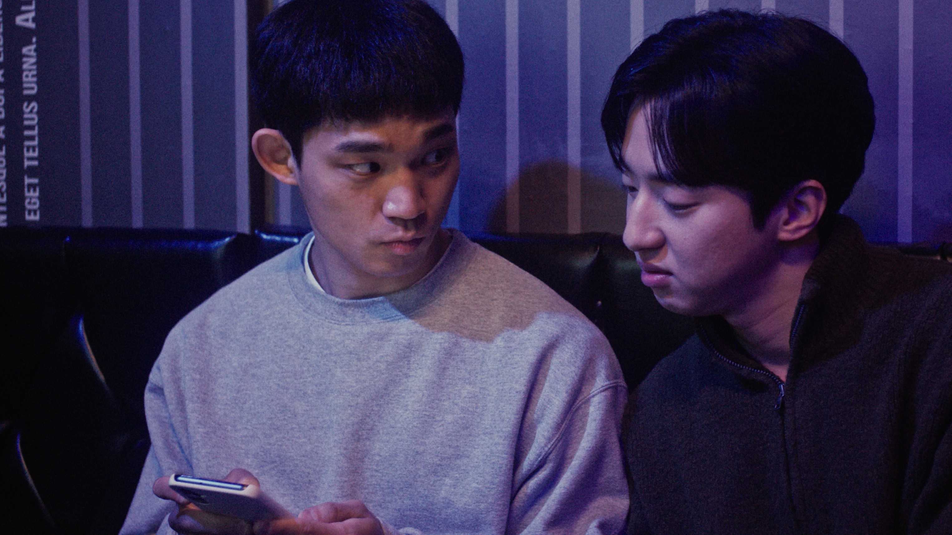 Cheol-jun shares a quiet conversation with a new friend in a pivotal scene from the Korean gay drama 3670.