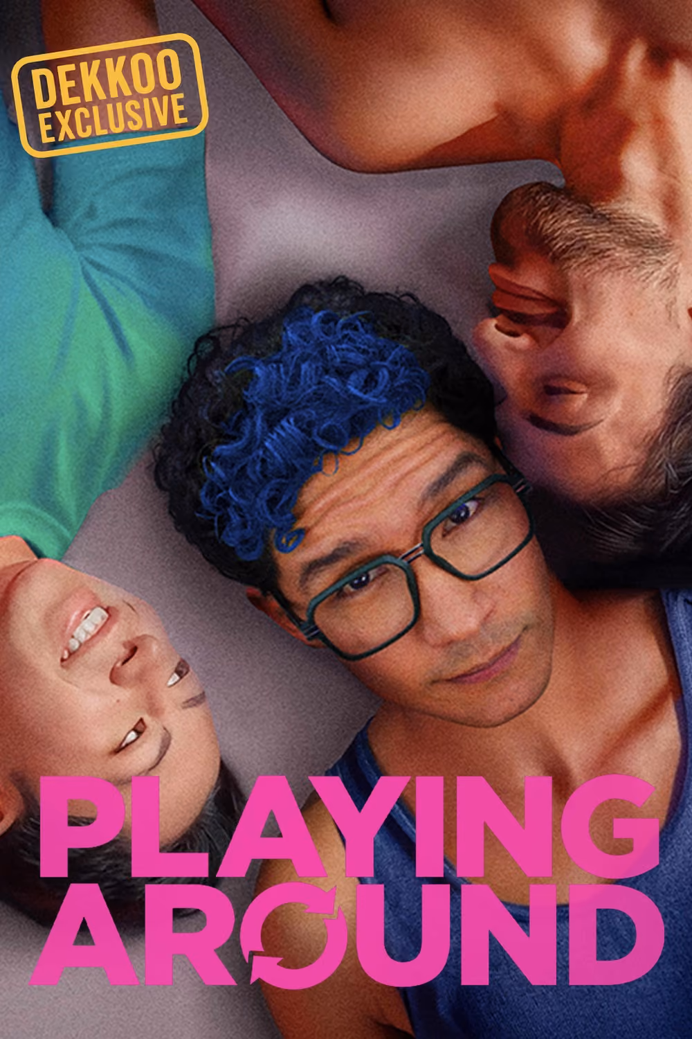 Playing Around — Dekkoo Exclusive gay movie featuring four men lying together