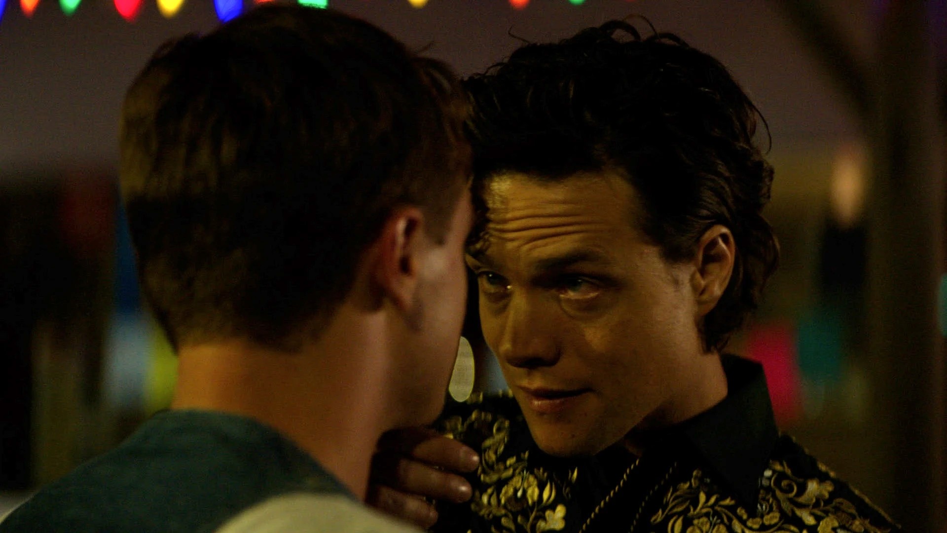 Cliff shares an intimate moment with a man in Lunar Sway