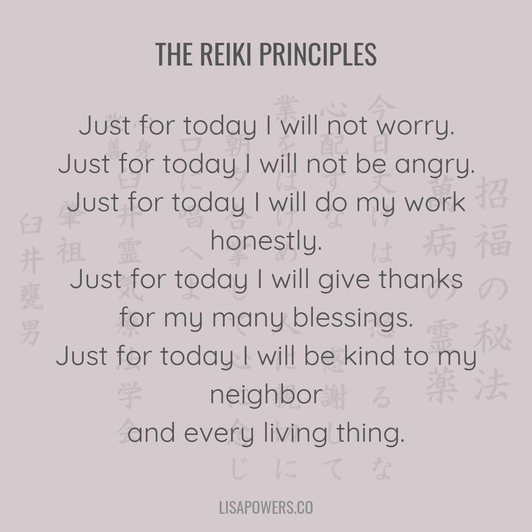 The Reiki Principles