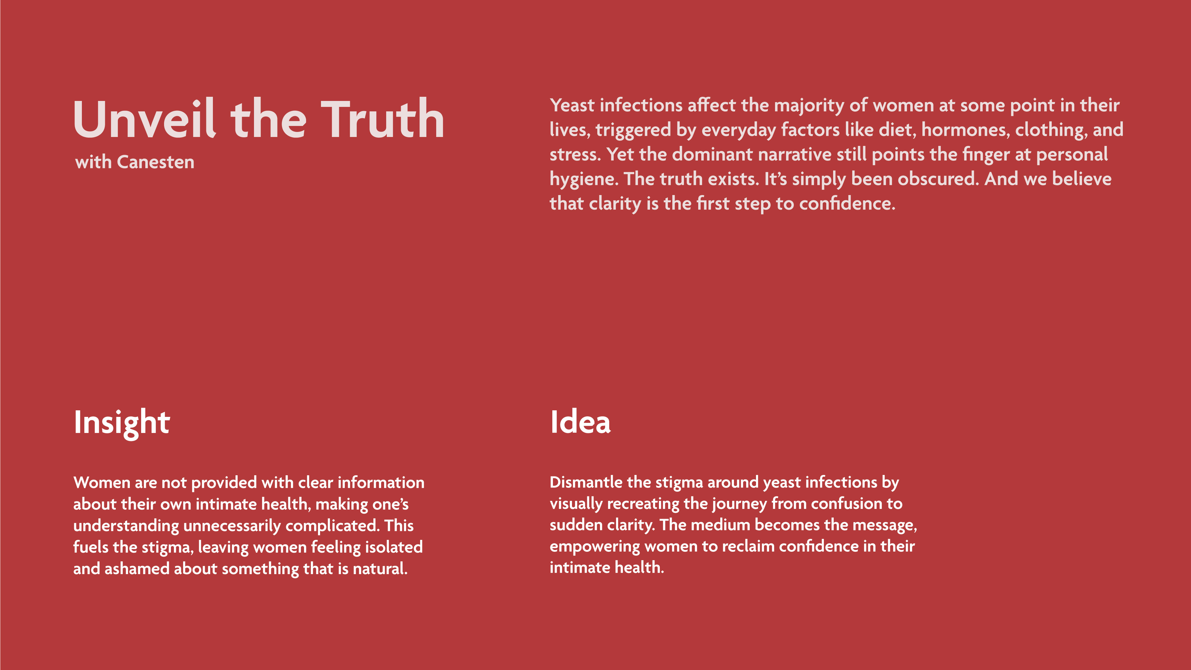 Visual explanation of the insight and idea.