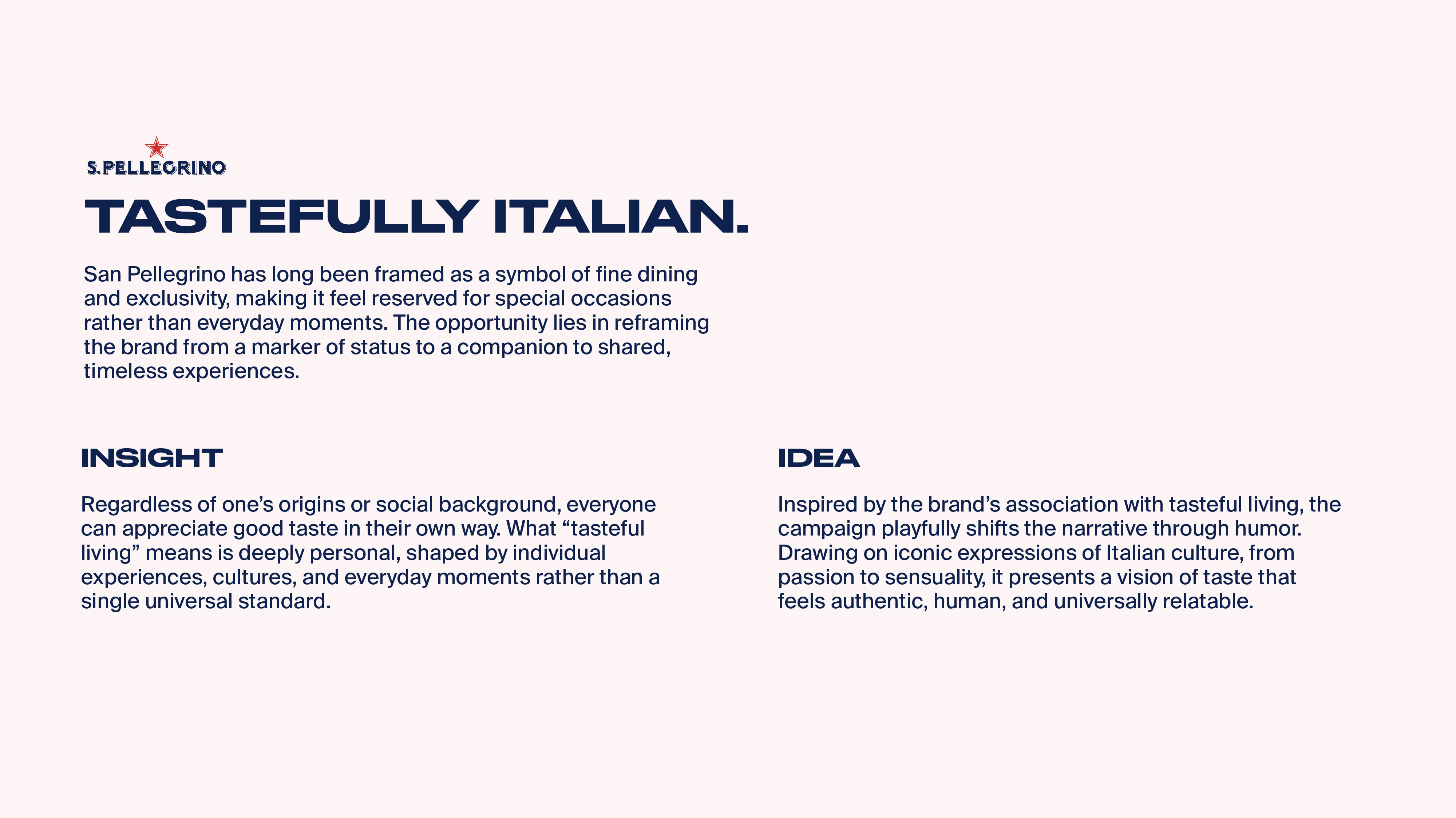 Visual explanation of the insight and idea.