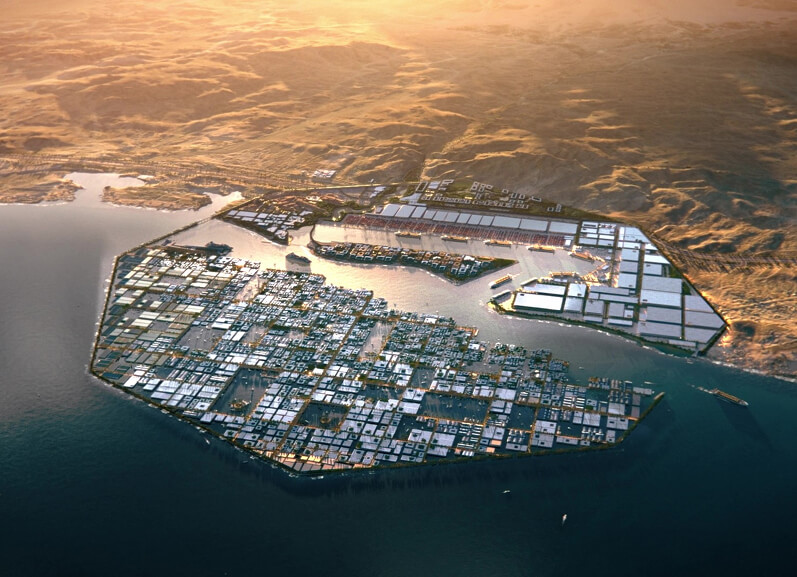 Aerial photo of Oxygen, NEOM