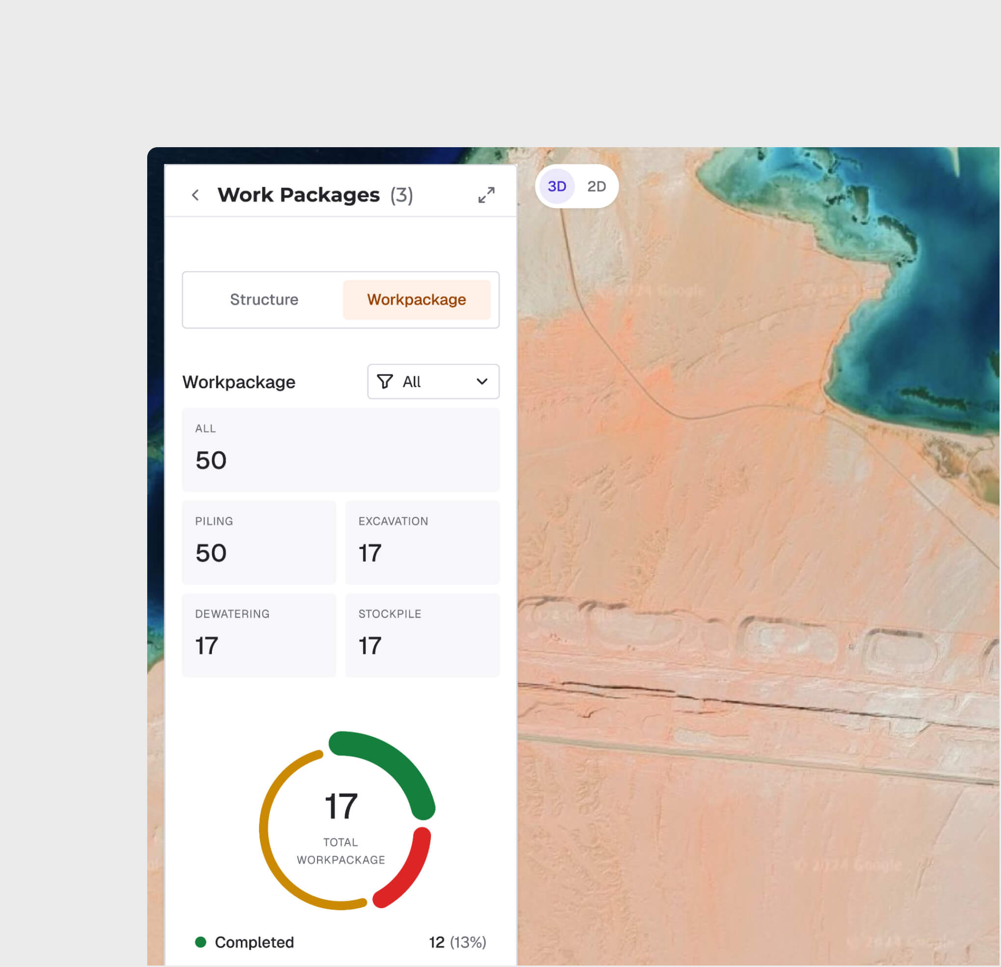 Work Package Progress Mapping