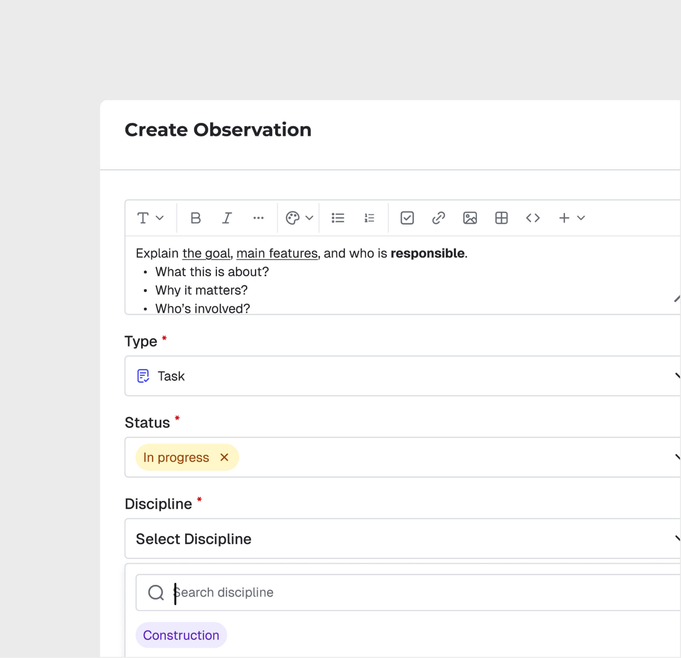 Categorize Observations