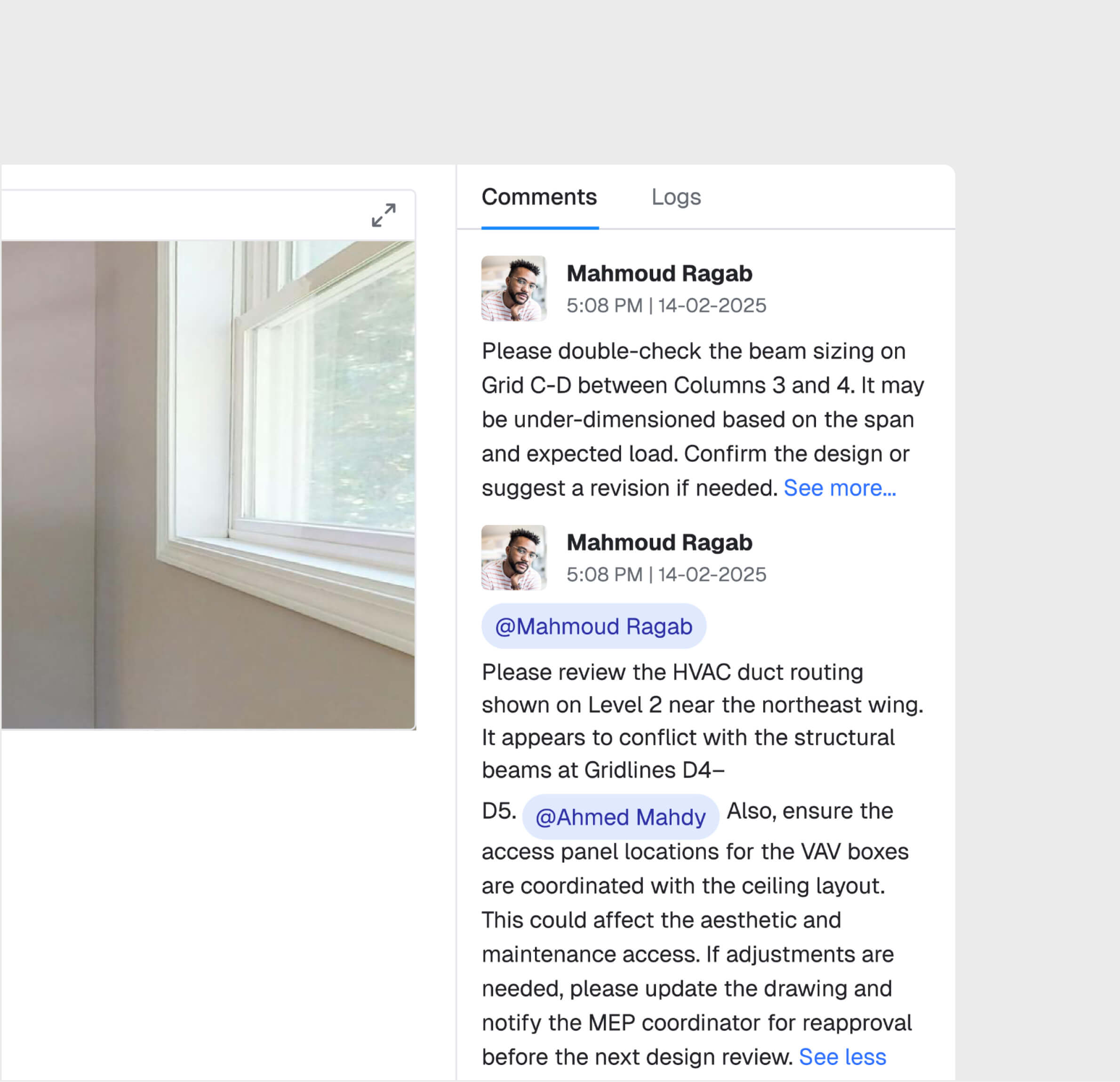 Tag and Comment Colleagues