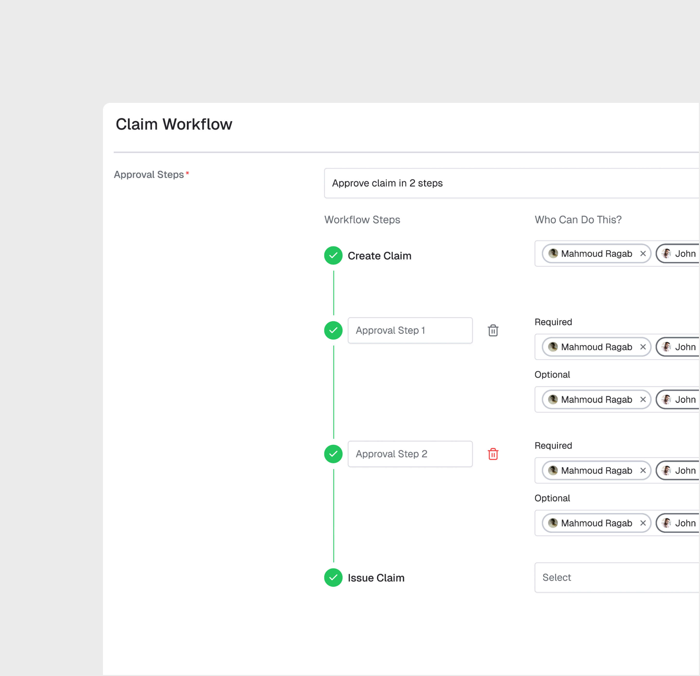 Multi-Level Approval Chains