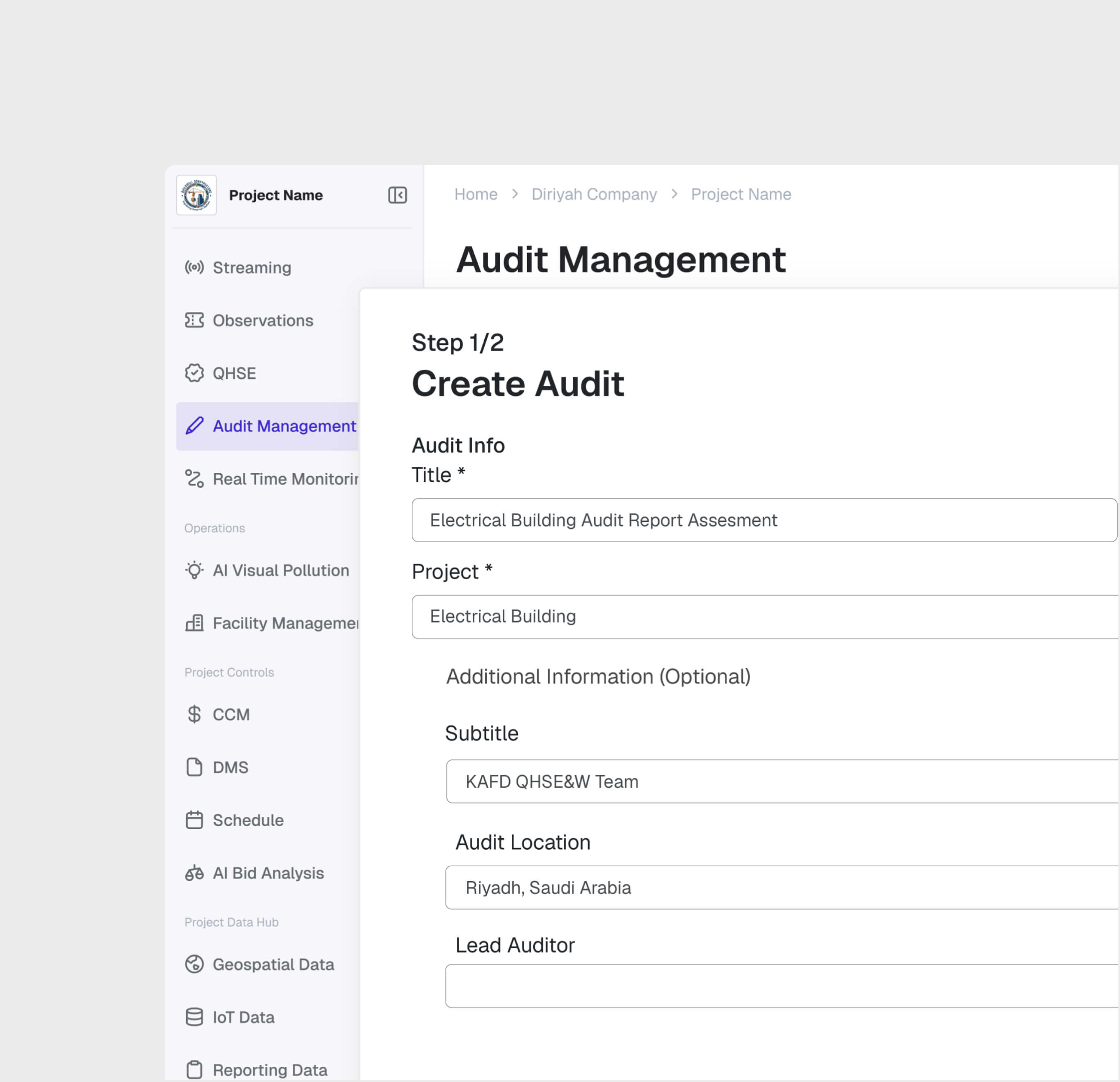 Audit Planning & Setup
