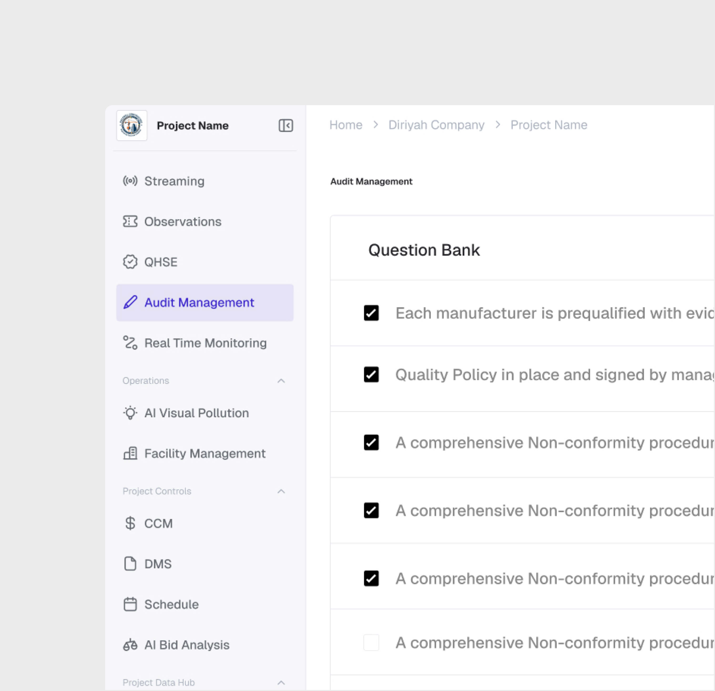 Structured Checklist Execution