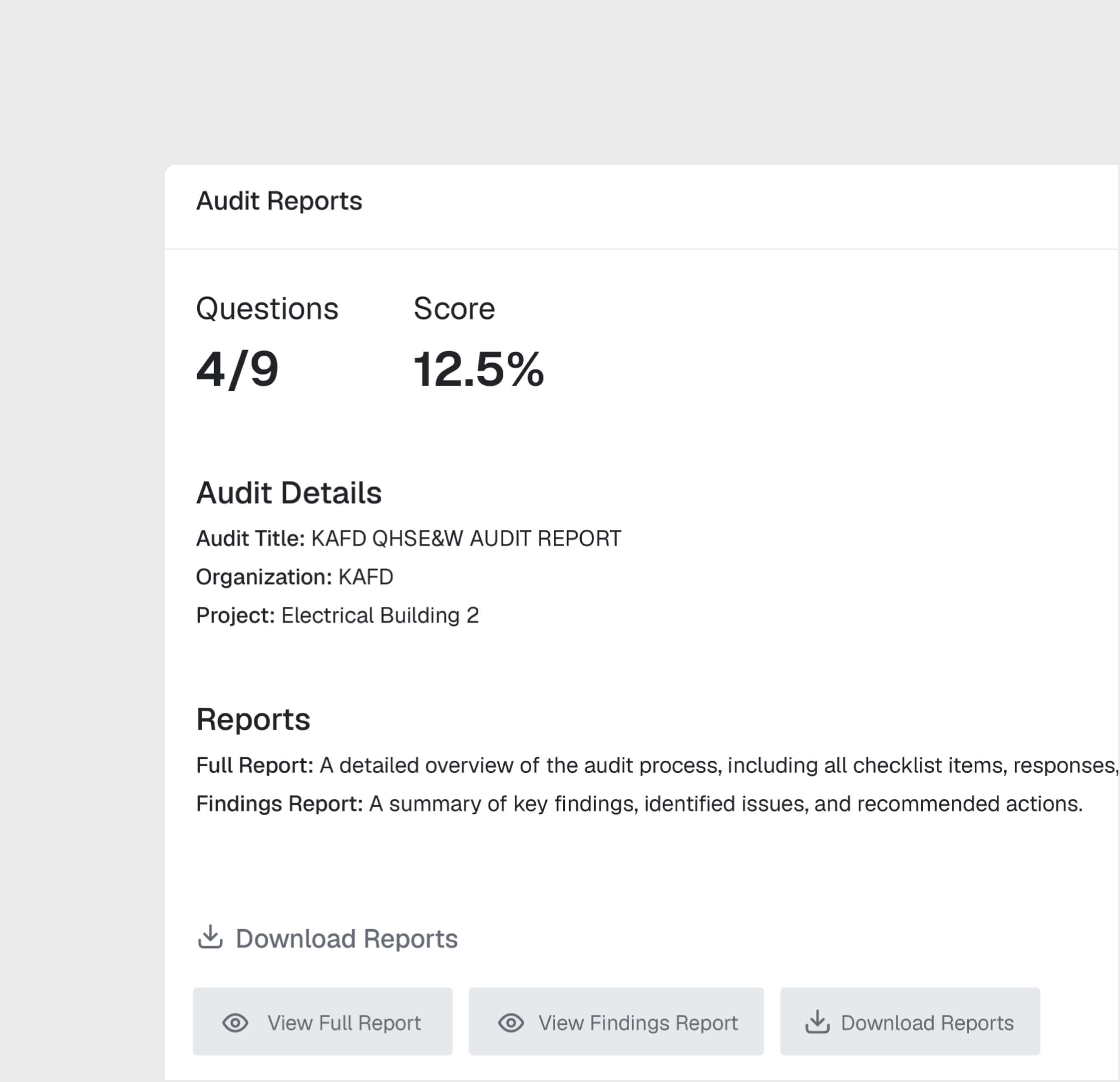 Audit Analytics & Reporting