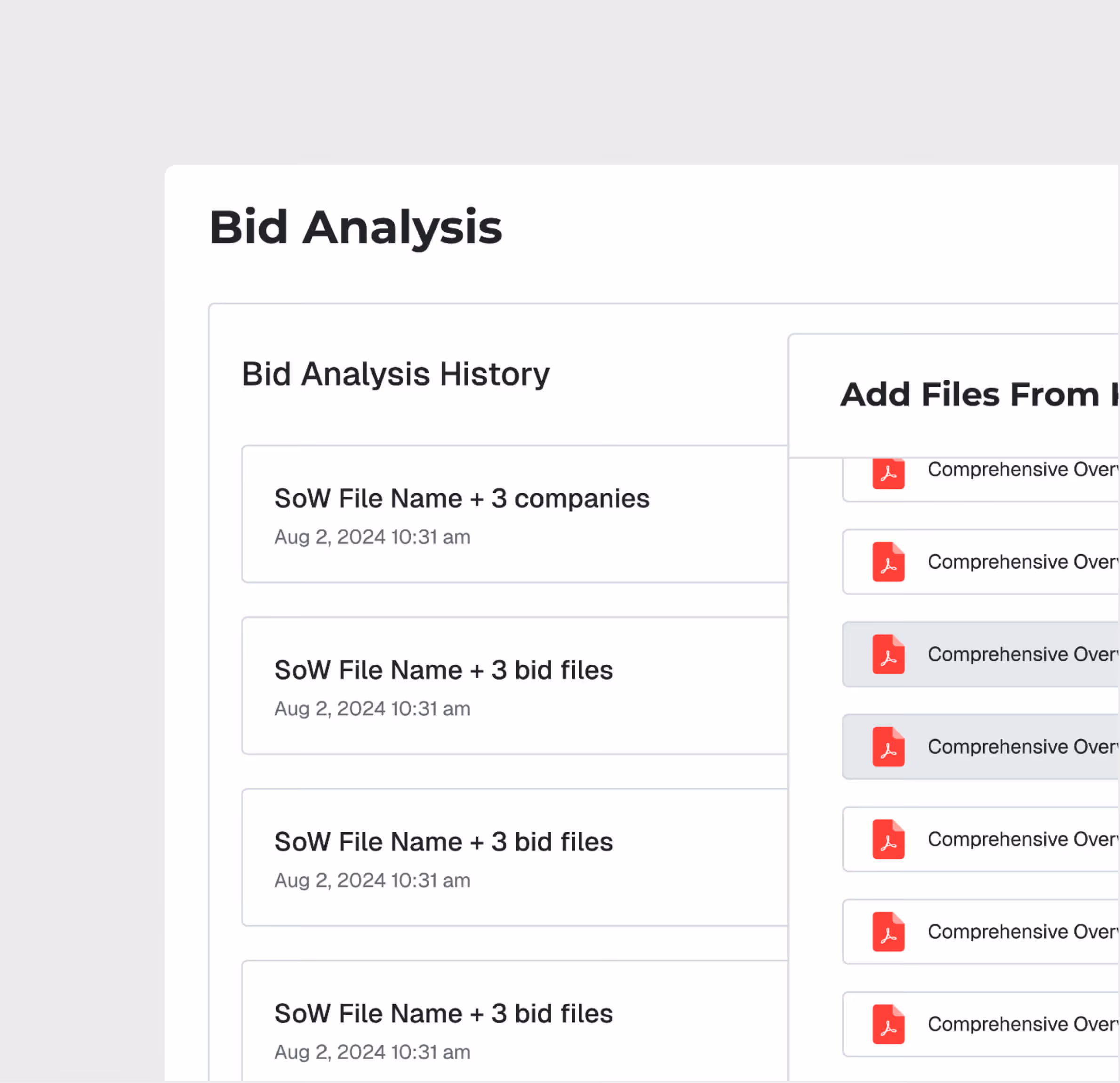 AI Bid Evaluation Engine