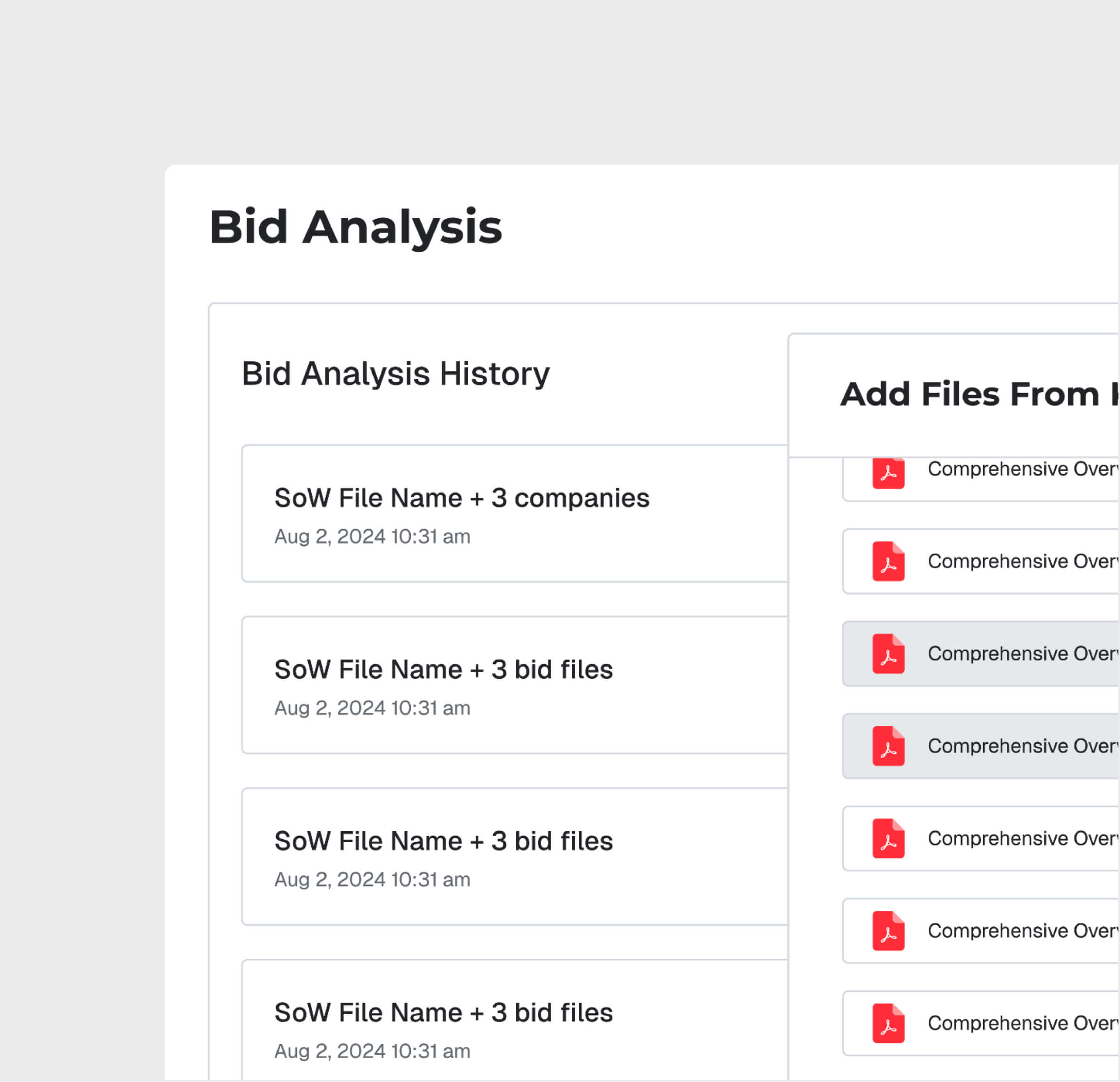 AI Bid Evaluation Engine