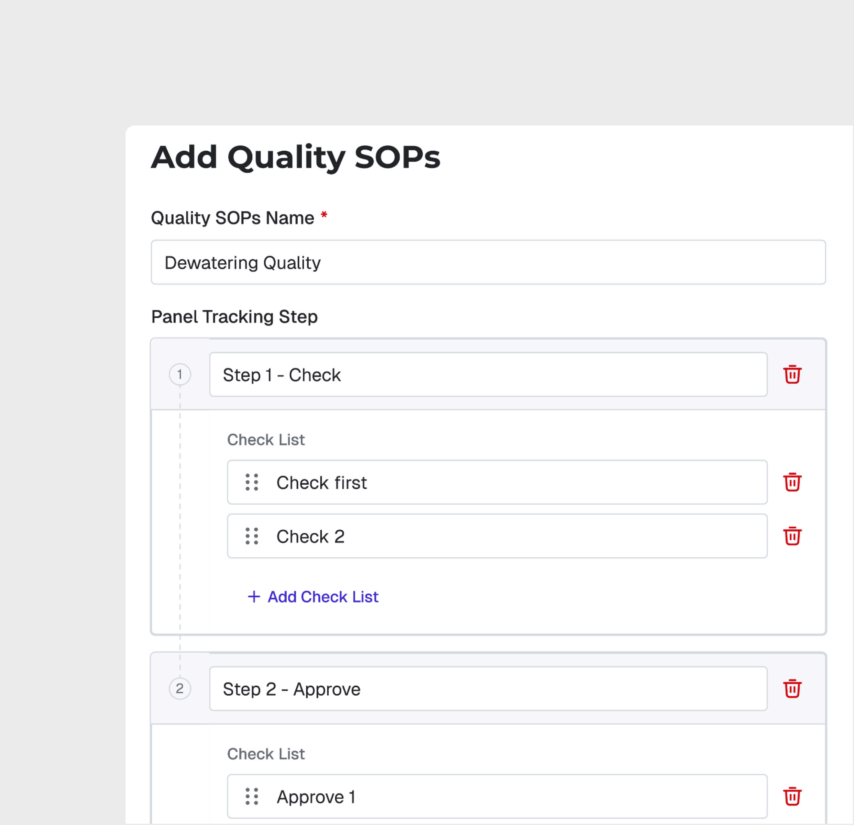 SOP-Enforced Inspections