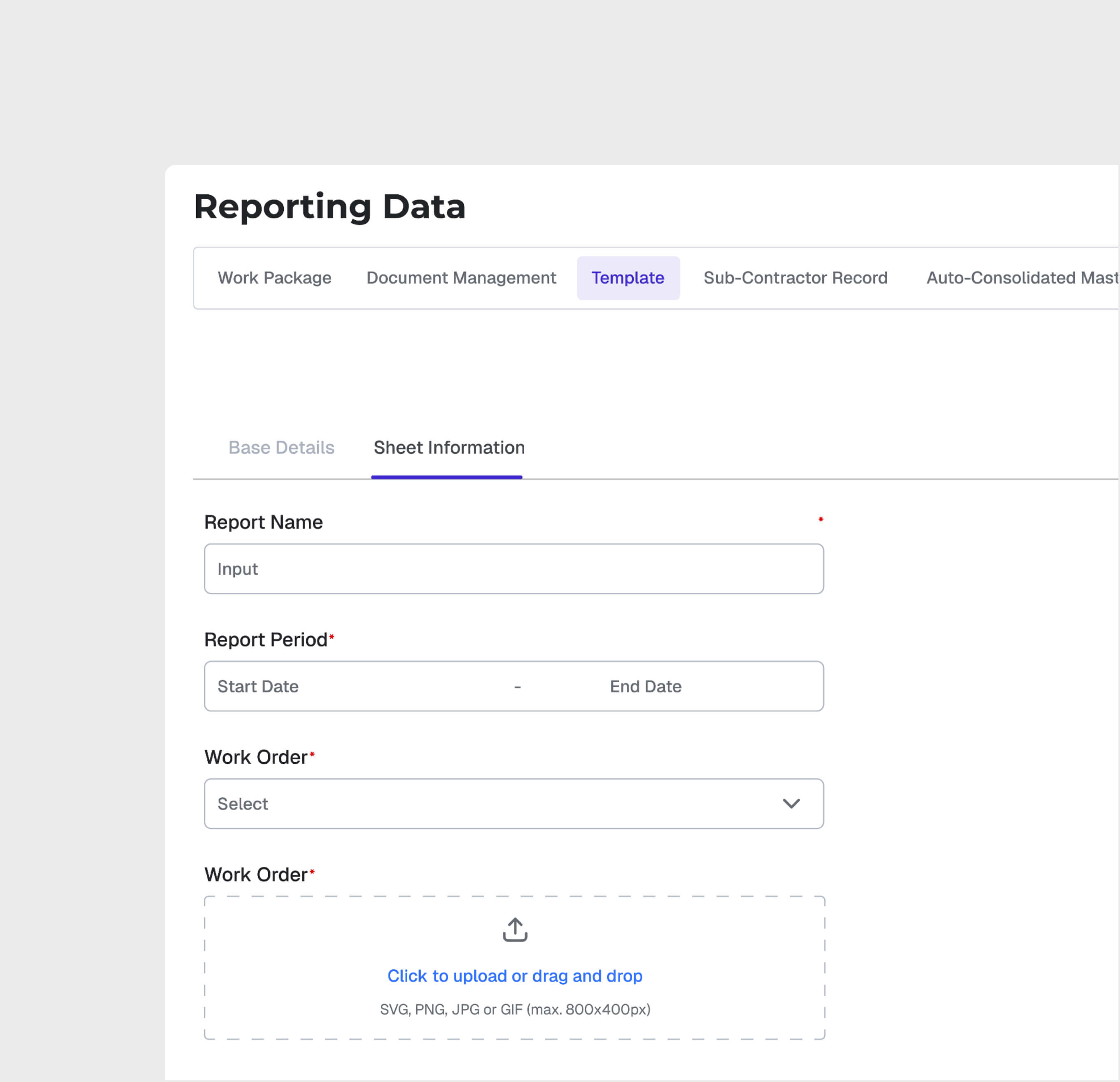 Template-Based Reporting