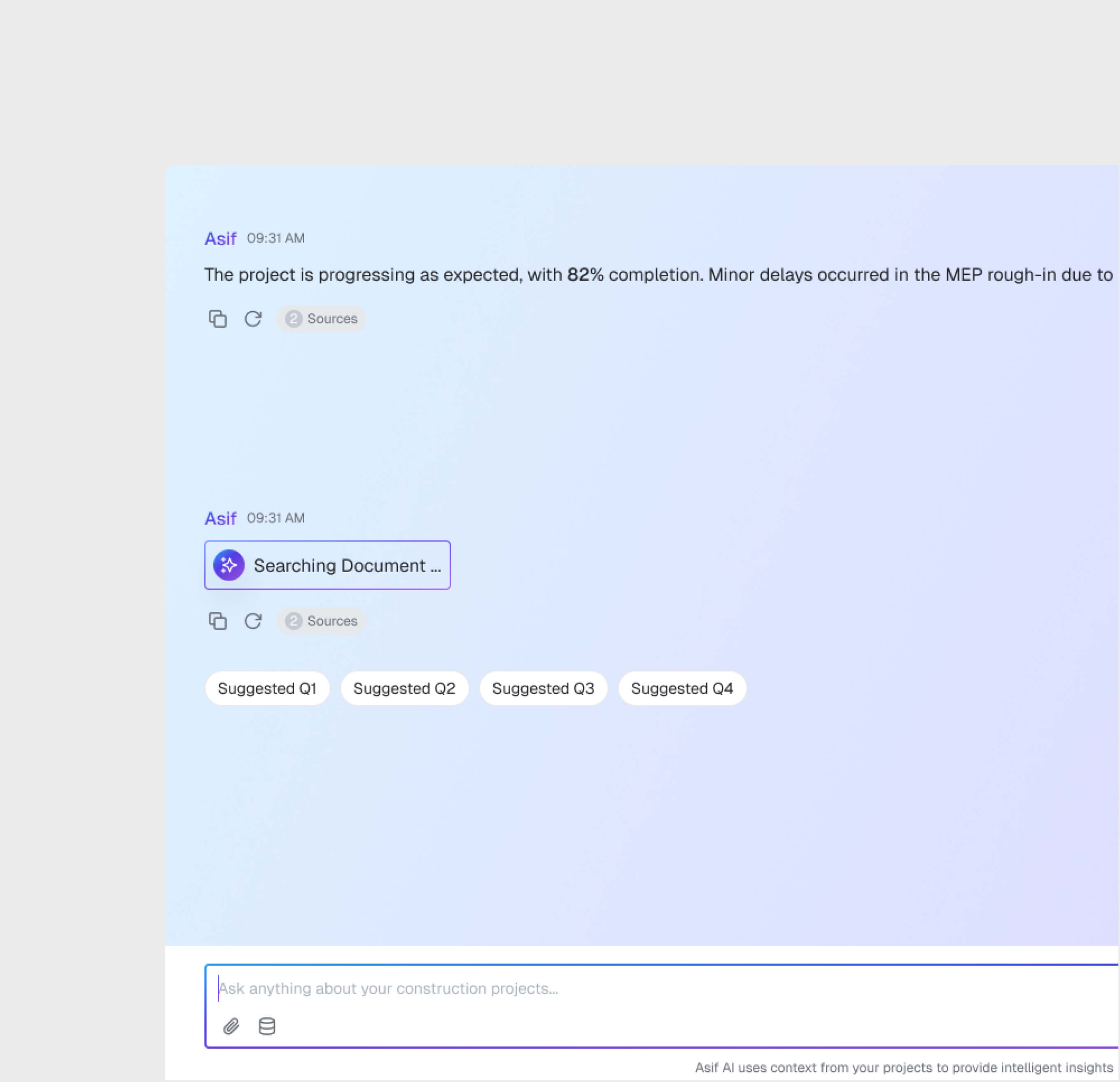 Natural Language Chat Interface