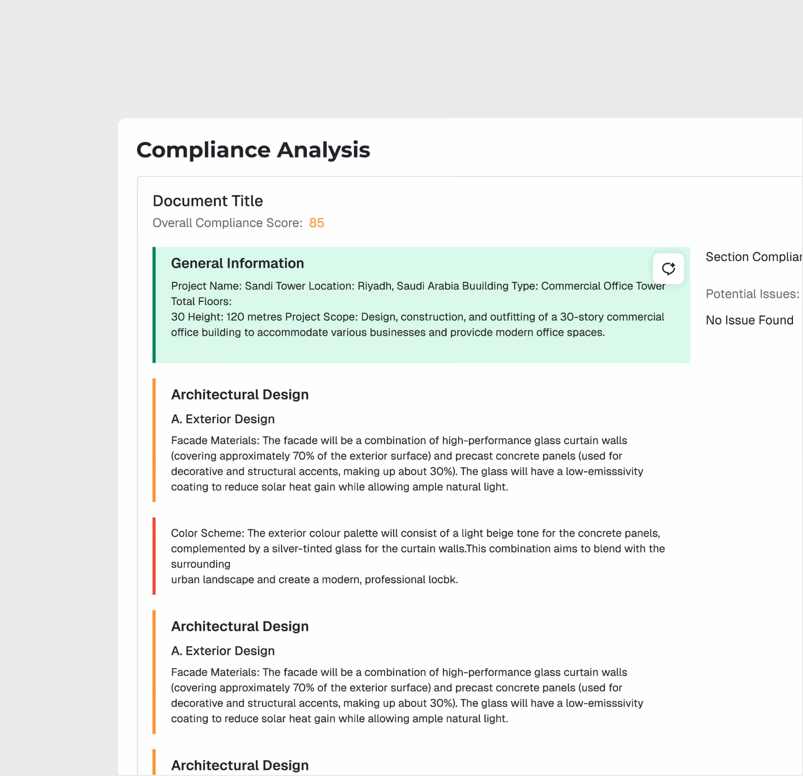 Clause-Level Gap Reporting