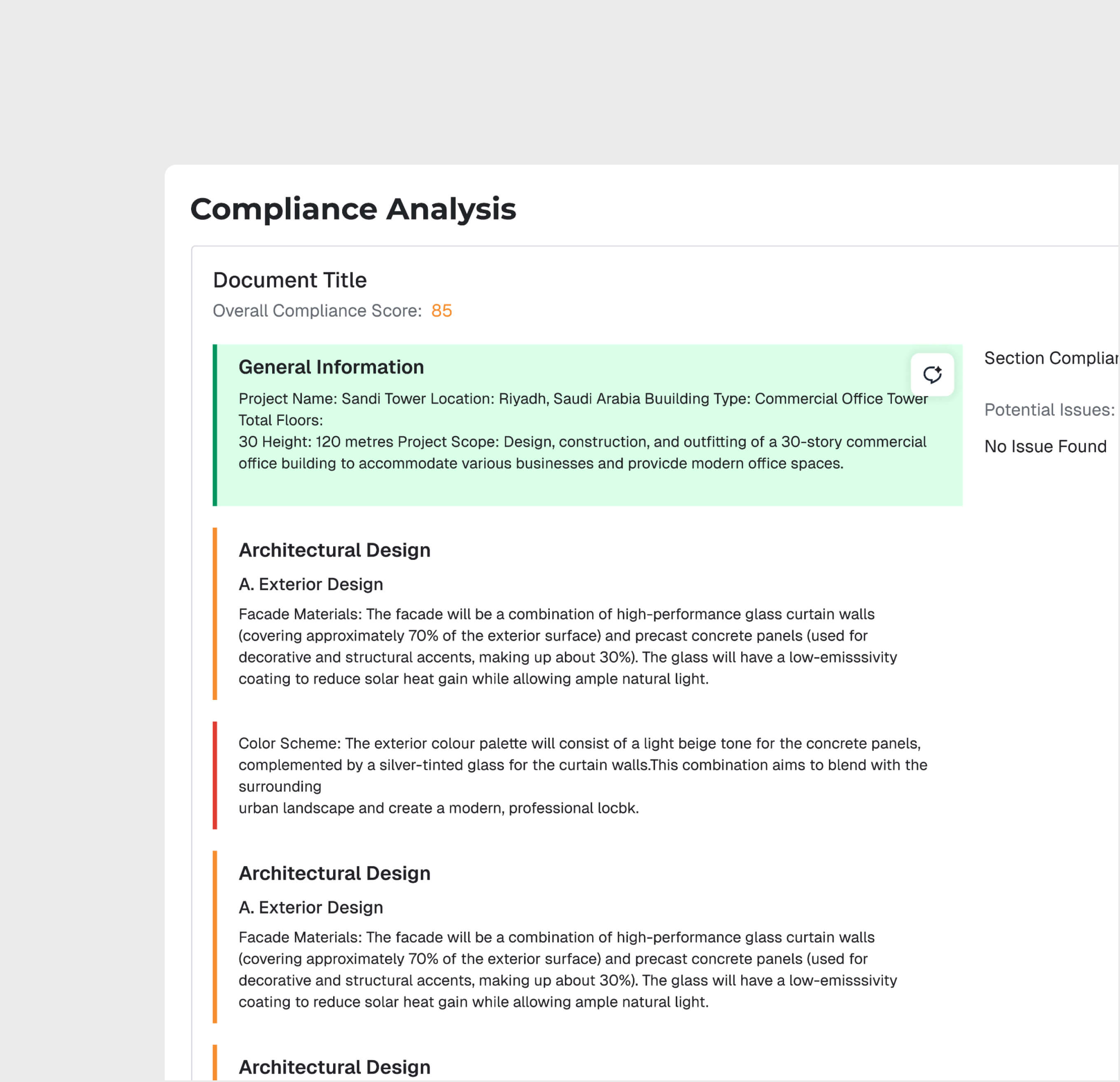 Clause-Level Gap Reporting