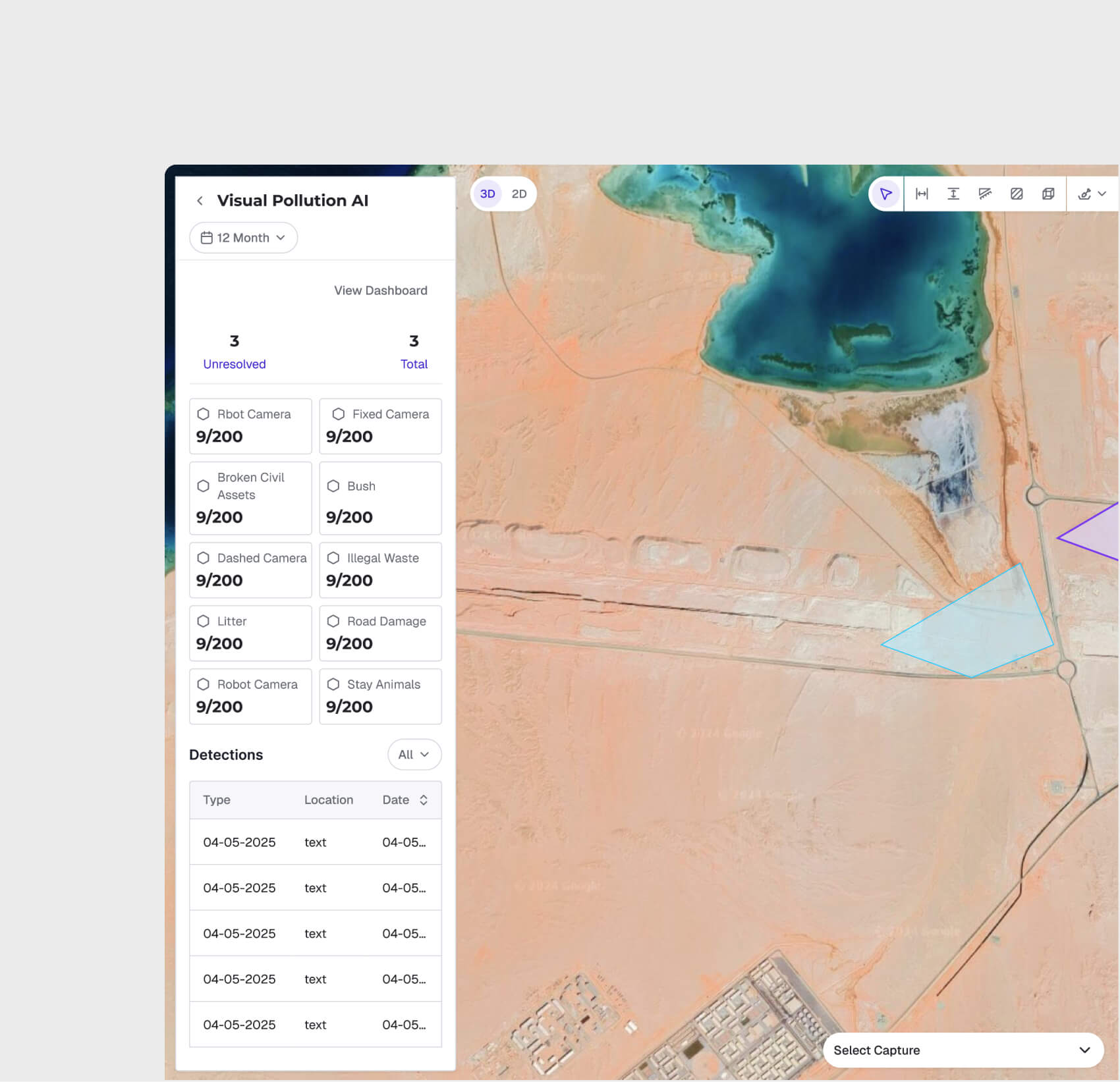 Geo-Referenced Violation Mapping