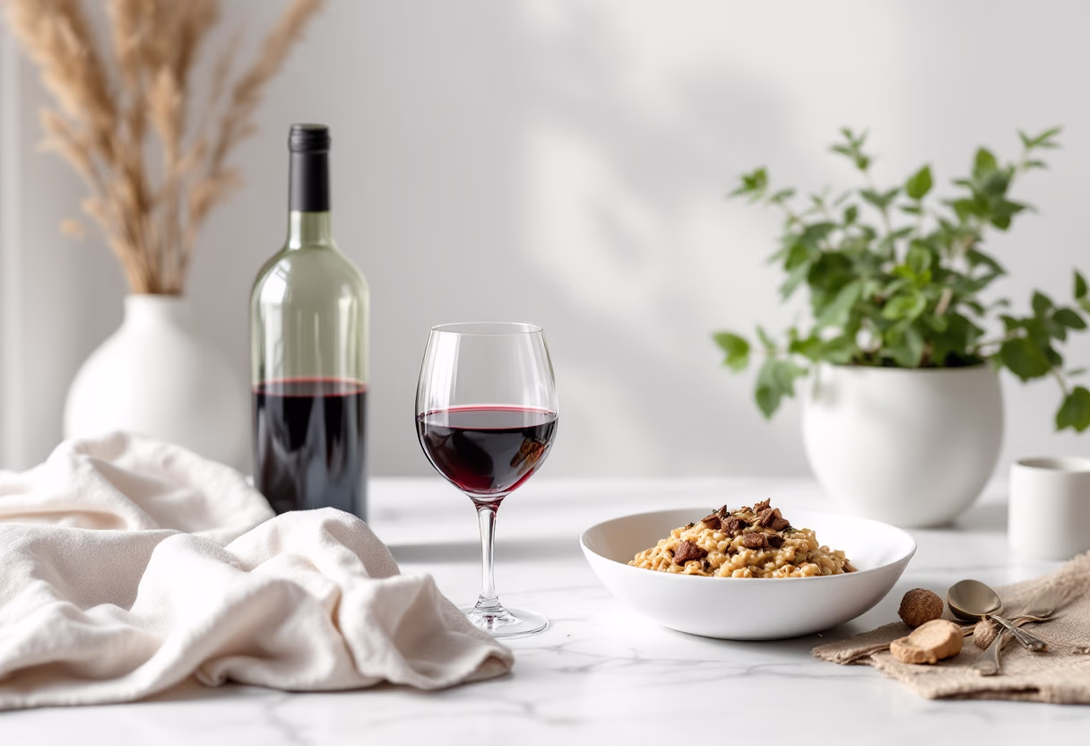 image of wine pairings for an italian restaurant